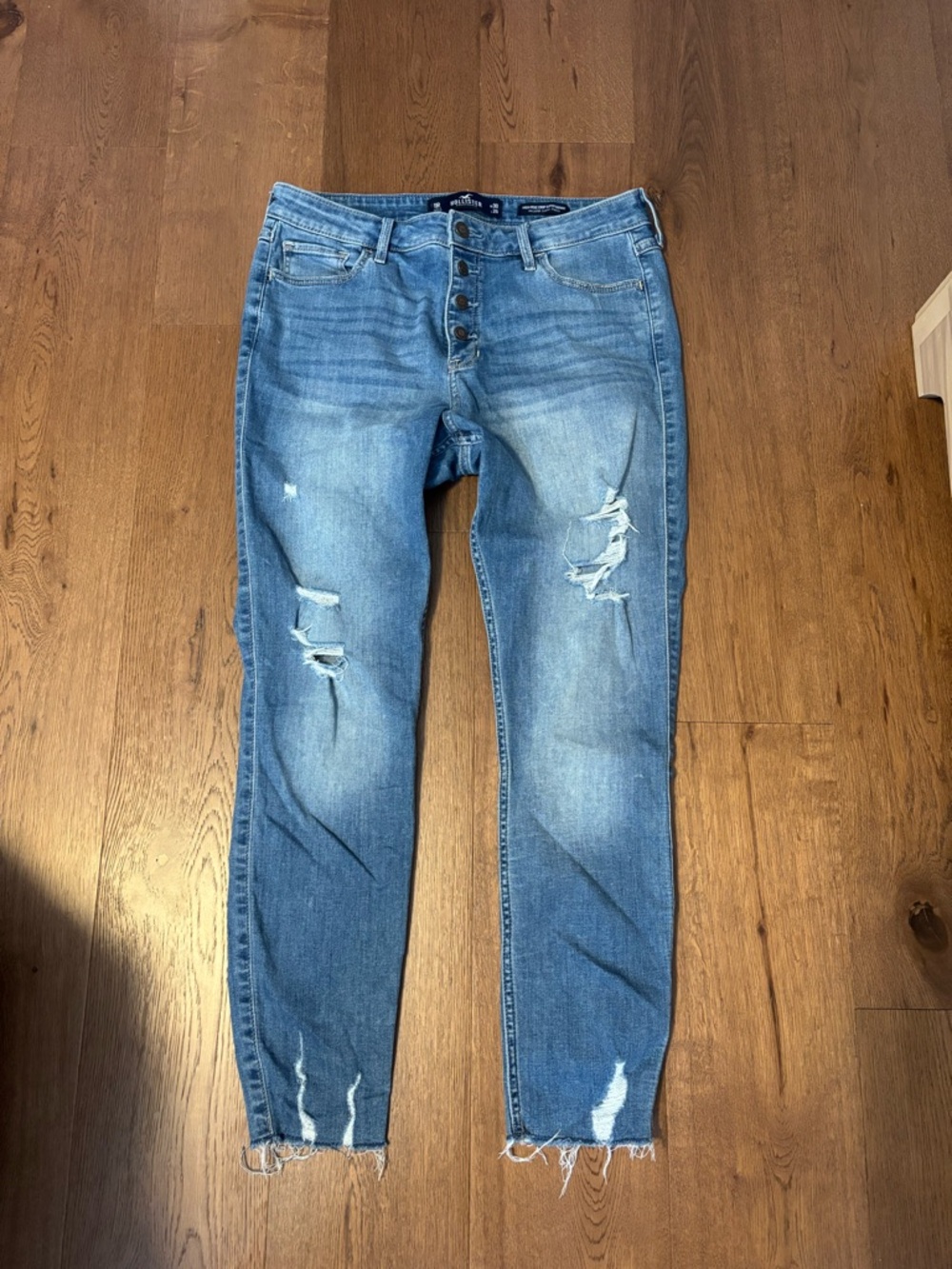 Hollister Women's High Rise Crop Skinny Jeans